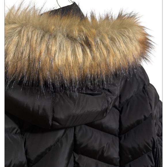 Michael Kors Black hooded Puffer down Jacket 2x - Picture 4 of 8